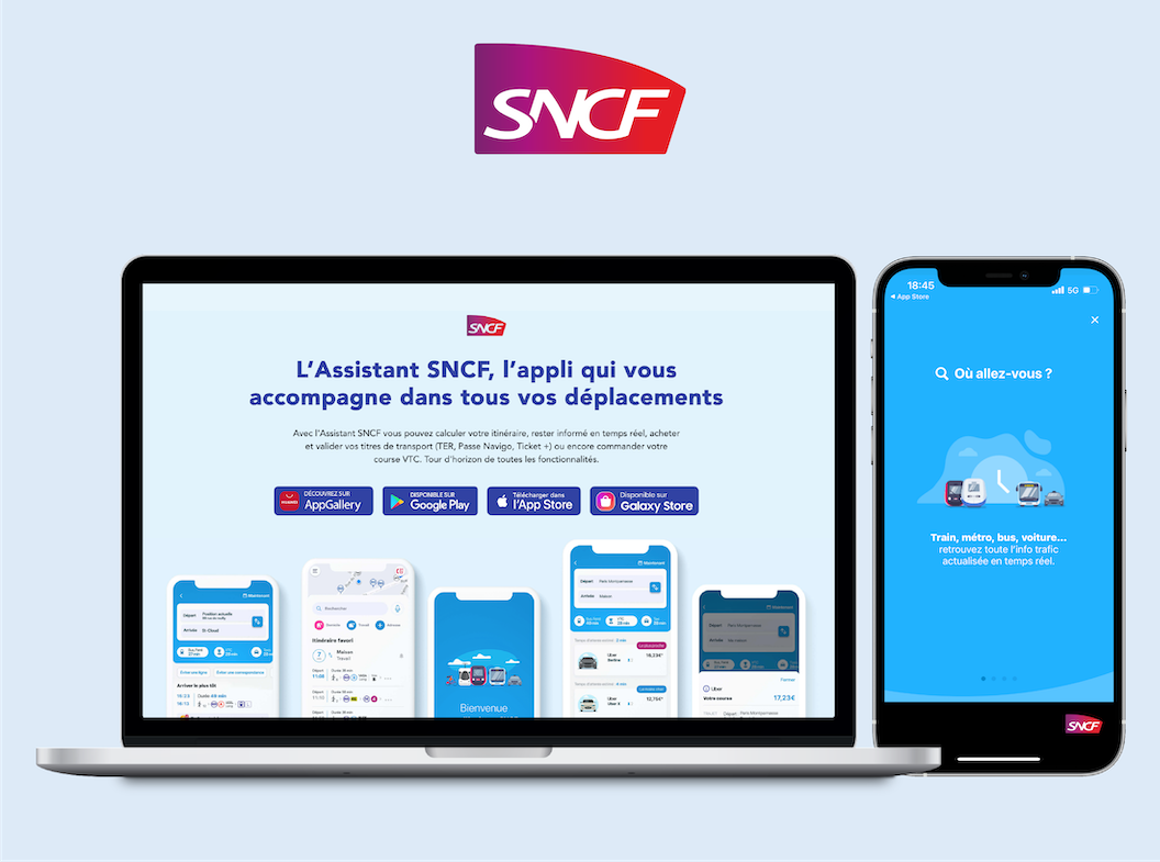 Projet application mobile, l'assistant SNCF, exomind
